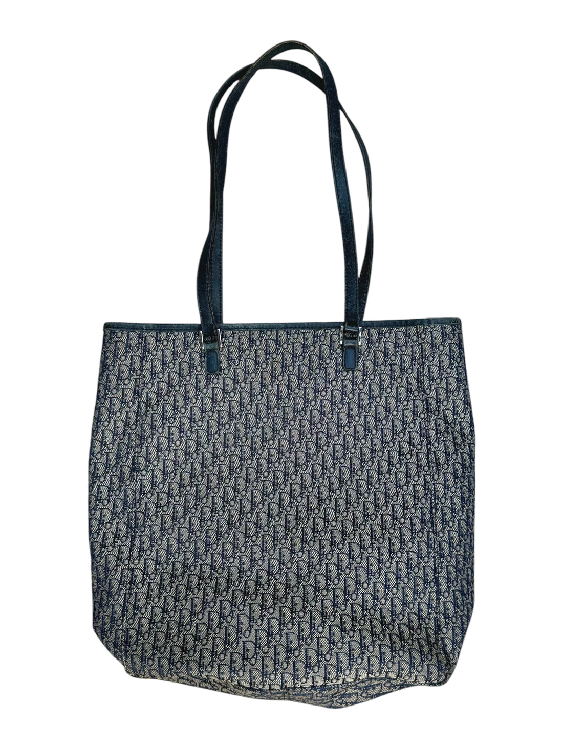 Y2003 Christian Dior Trotter Oblique Canvas Leather Tote (06 RU 1023)