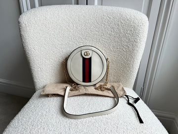 Gucci GG Round White Ophidia Small Shoulder Bag