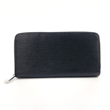 LOUIS VUITTON Long Wallet Purse M61857 Epi Leather black Zippy wallet