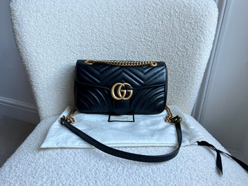 Gucci GG Black Marmont Small Shoulder Bag (RRP £2070)