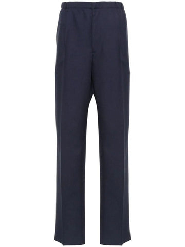 FENDI Pleat Detailing Wool Trousers - SS24 Collection