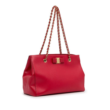 Red Ferragamo Me Like Tote Bag