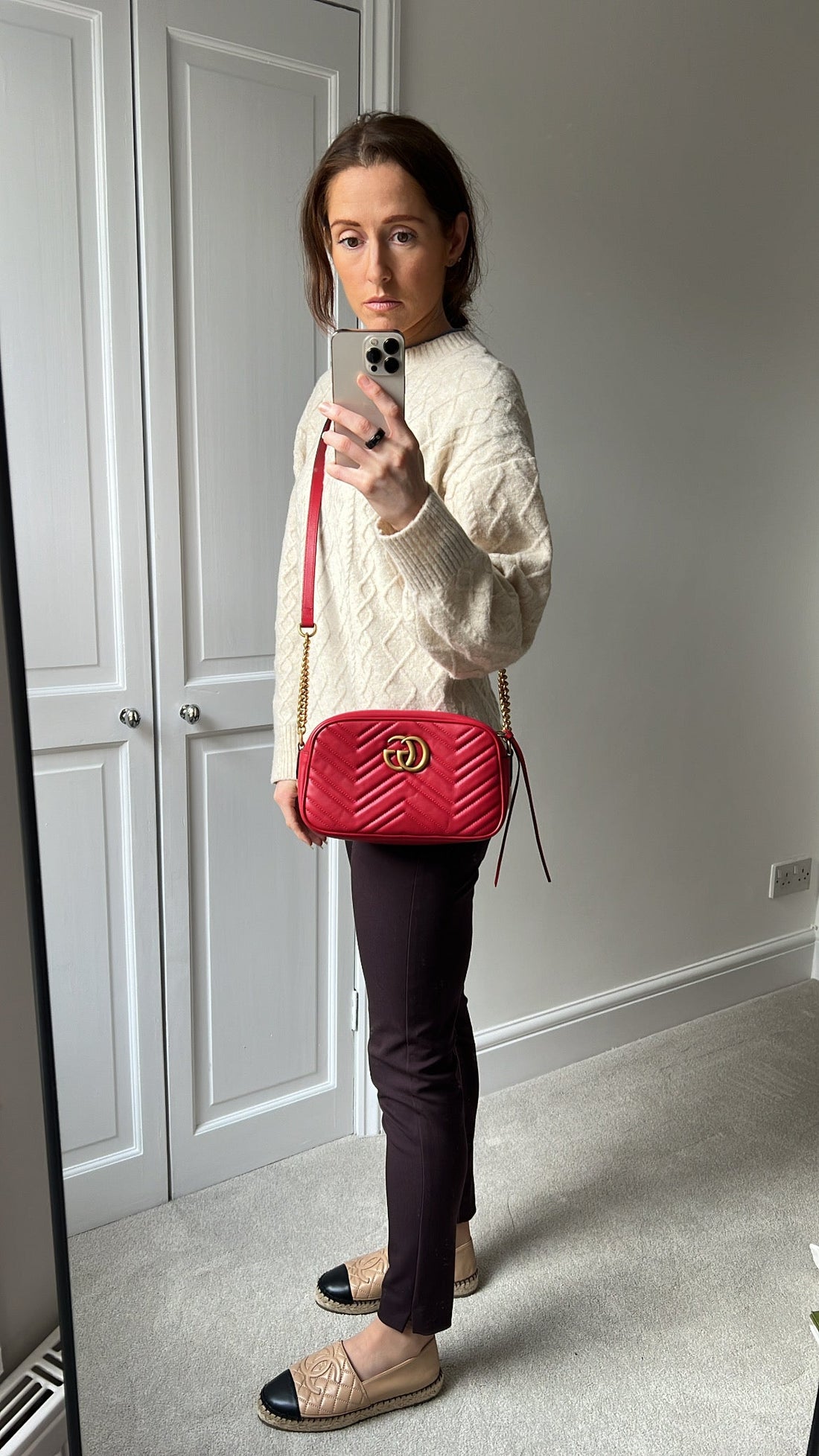 Gucci GG Red Marmont Small Shoulder Bag (RRP £1,340)