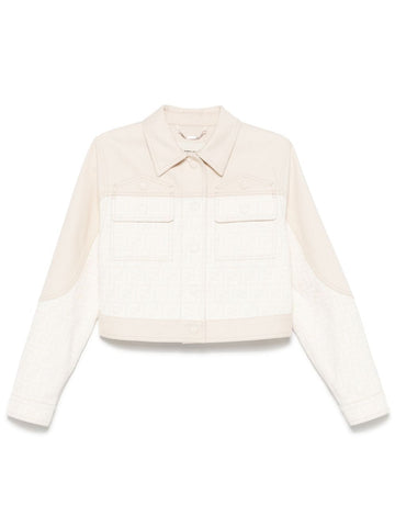 FENDI Women's Mini Cropped Denim Jacket for SS25