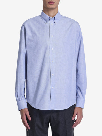FENDI Men's FF Motif Cotton Shirt - Regular Fit