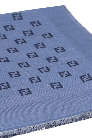 FENDI Wool and Silk Blend Scarf - 135x135 cm