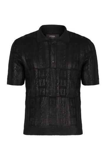 FENDI Knit Wool Polo Shirt