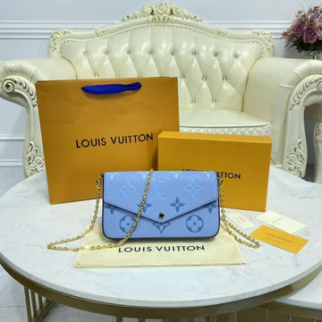 Makersluxe Blue Pochette Bag - LUV 560