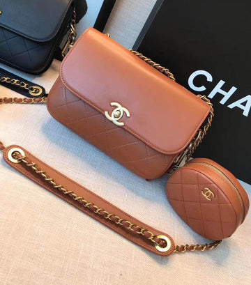 Makersluxe Flap Bag & Coin Purse CHL - 773