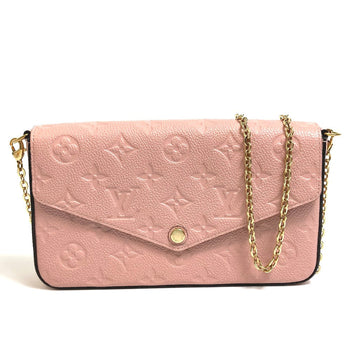 LOUIS VUITTON Shoulder Bag M67856 Monogram Ann Platt Leather pink Monogram Ann Platt Pochette Felicie GM Women Used
