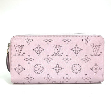 LOUIS VUITTON Long Wallet Purse M81426 monogram mahina leather purple Monogram Mahina Zippy wallet Women Used