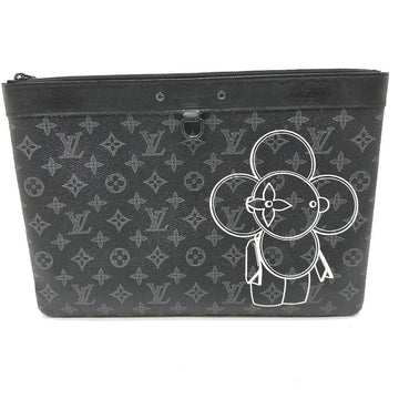 LOUIS VUITTON Clutch bag M52904 Monogram Eclipse Canvas black Bag Monogram Eclipse Pochette Apollo Vivienne mens Used