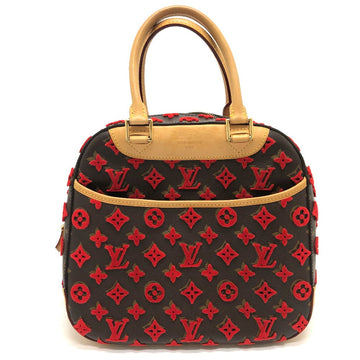 LOUIS VUITTON Handbag M40922 Monogram canvas Brown / Red Monogram 3D tuffet Deauville Cube Women Used