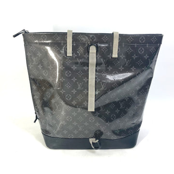 LOUIS VUITTON Tote Bag M43900 Plastics black Monogram Eclipse Glaze Zipped tote mens Used