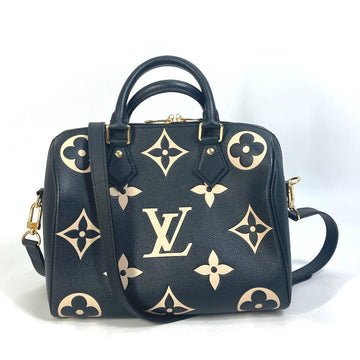 LOUIS VUITTON Boston Duffel bag M58947 Monogram Ann Platt Leather black Monogram Ann Platt Speedy bandouliere 25 Women Used