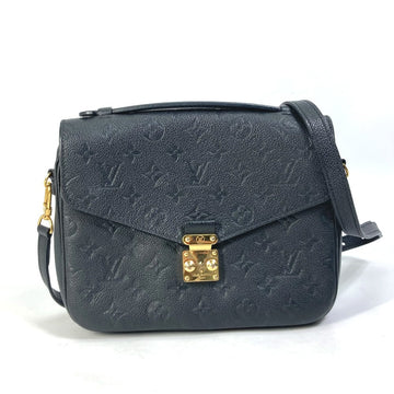 LOUIS VUITTON Shoulder Bag M41487 Monogram Ann Platt Leather black Monogram Ann Platt Pochette Metis MM Women Used