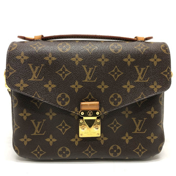 LOUIS VUITTON Handbag M40780 Monogram canvas Brown Monogram Pochette Metis MM Women Used