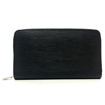 LOUIS VUITTON Long Wallet Purse M63852 Epi Leather black Epi Zippy Organizer mens Used