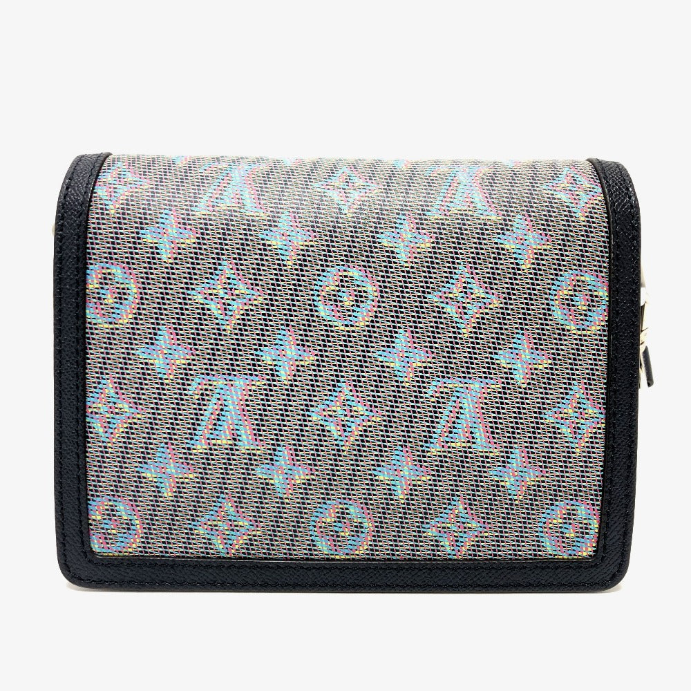 LOUIS VUITTON Shoulder Bag M55454 leather blue LV pop Daufine MINI Women Used