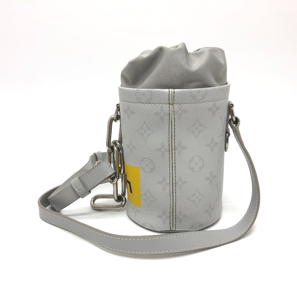 LOUIS VUITTON Shoulder Bag M44631 Monogram canvas White x gray White monogram chalk nano mens Used