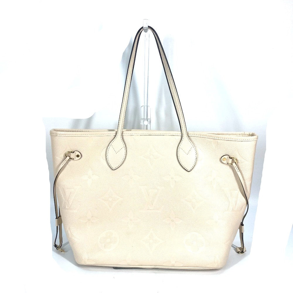 LOUIS VUITTON Tote Bag M46676 Monogram Ann Platt Leather beige Monogram Ann Platt Neverfull MM Women Used