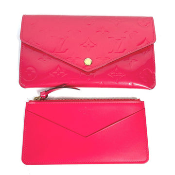 LOUIS VUITTON Long Wallet Purse M61689  Monogram Vernis pink Monogram Vernis Portefeuille Jeanne Women Used