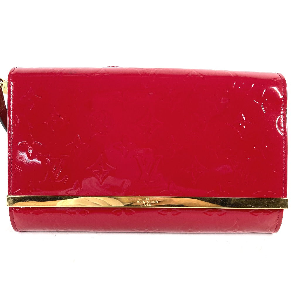 LOUIS VUITTON Shoulder Bag M90092 Monogram Vernis Canvas pink Monogram Vernis Clutch Ana Women Used