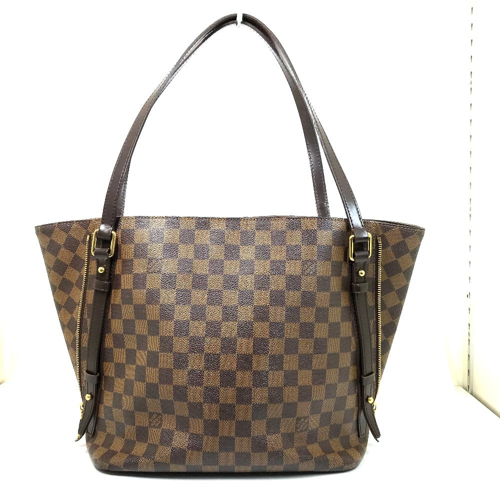 LOUIS VUITTON Shoulder Bag N41108  Damier canvas Brown Damier Hippo Rivington Women Used