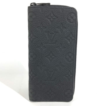 LOUIS VUITTON Long Wallet Purse M69047 Taurillon Clemence black Monogram Zippy wallet  Vertical mens Used