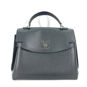 LOUIS VUITTON Handbag M51395 Grain Calfskin Leather black Bag Tote Bag Rock Me Ever MM Women Used