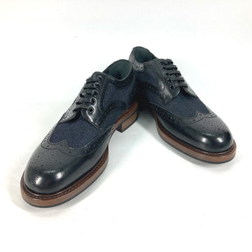LOUIS VUITTON Dress shoes Leather, Denim Navy denim mens 5 Used