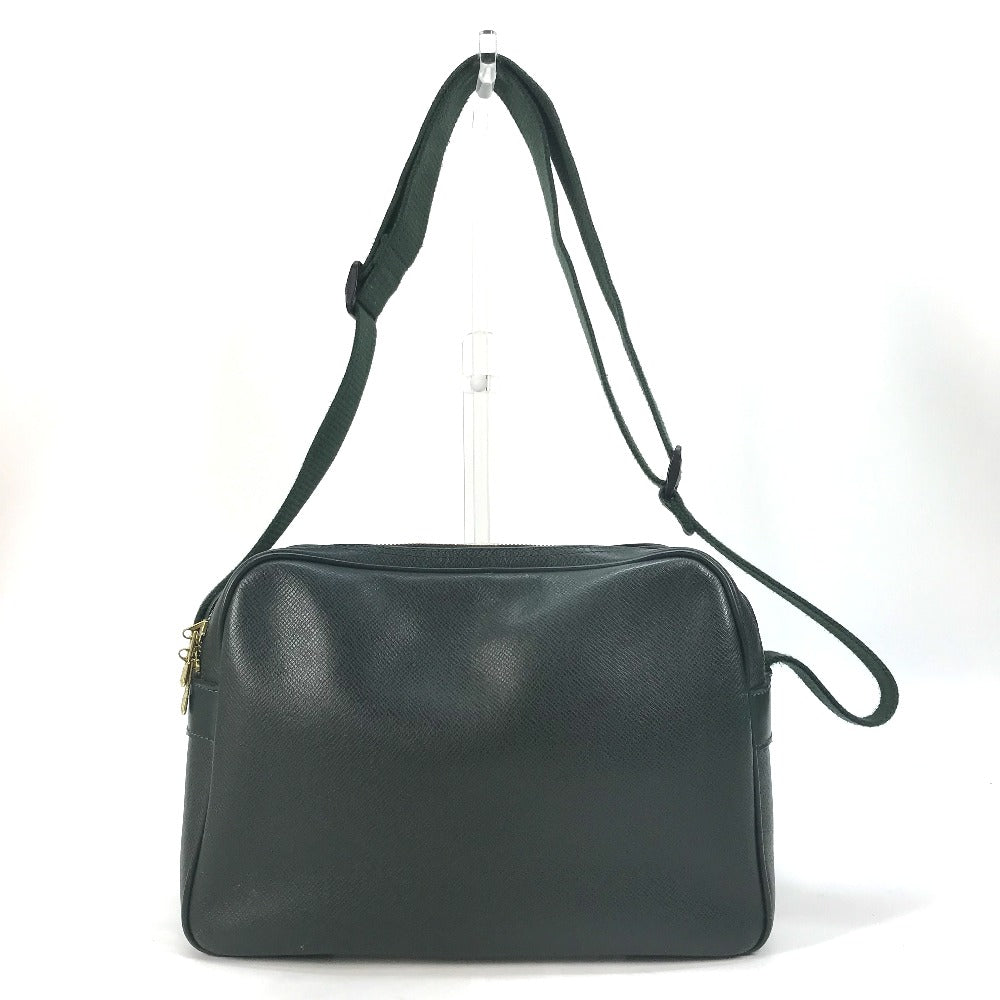 LOUIS VUITTON Shoulder Bag M30154 Taiga Leather green Taiga Reporter PM mens Used