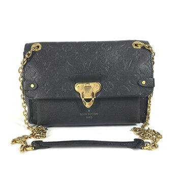 LOUIS VUITTON Shoulder Bag M44151 Monogram Ann Platt Leather black Monogram Ann Platt Vavan PM Women Used
