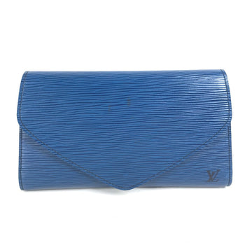 LOUIS VUITTON Clutch bag M52635 Epi Leather blue Epi Art deco Women Used