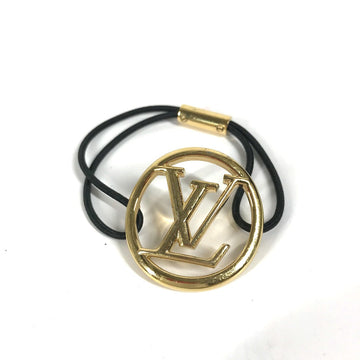 LOUIS VUITTON hair accessory M00760 metal gold Hair rubber elastic louise