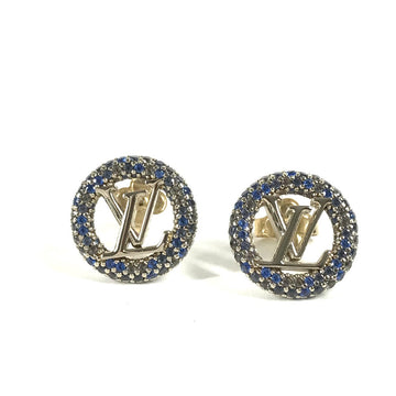 LOUIS VUITTON Pierce M01454 metal gold Rhinestone Pierce Louise Tresor Women Used