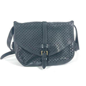 LOUIS VUITTON Shoulder Bag M94072 Calf leather black Perfo Flore Saumur30 Women Used