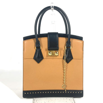LOUIS VUITTON Handbag M51654 leather beige Studs Bicolor Coeur Marly PM Women Used