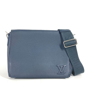 LOUIS VUITTON Shoulder Bag M21363 Cowhide leather Navy LV Aerogram takeoff messenger mens Used