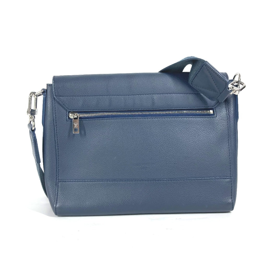 LOUIS VUITTON Shoulder Bag M21363 Cowhide leather Navy LV Aerogram takeoff messenger mens Used