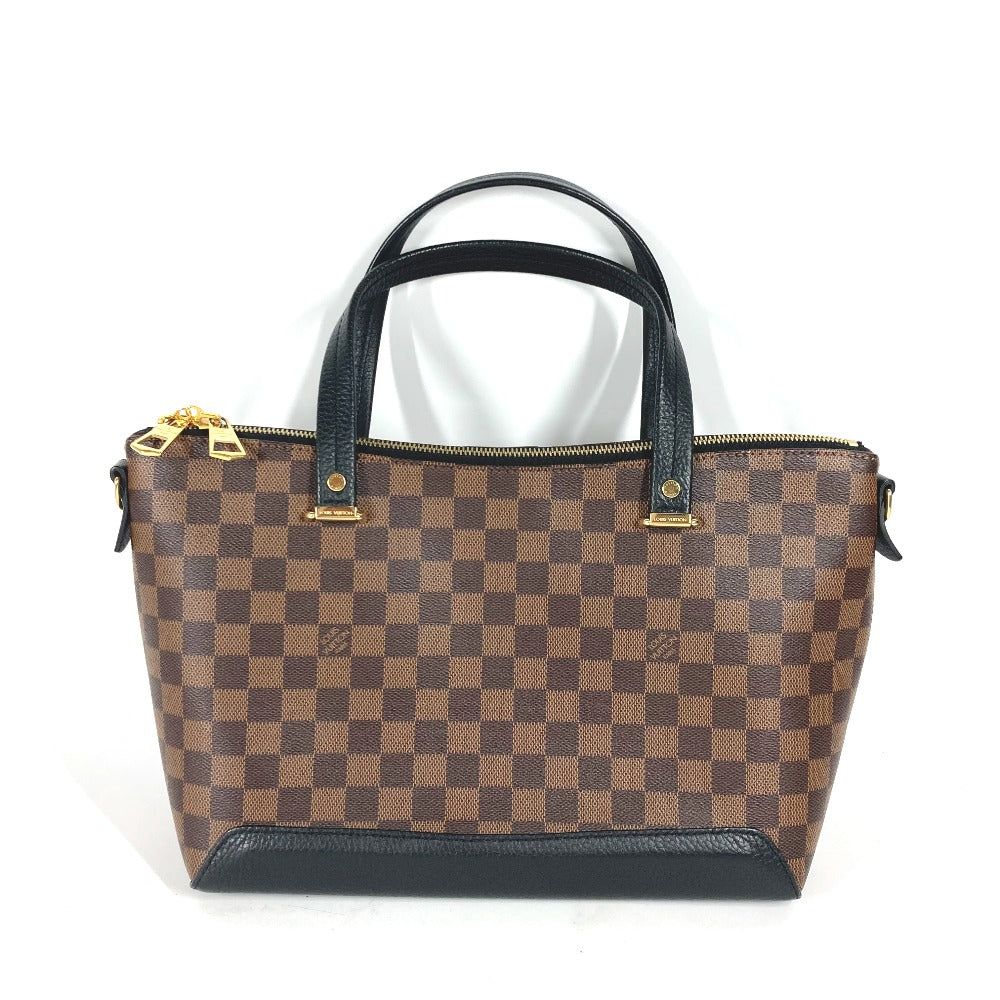 LOUIS VUITTON Shoulder Bag N41014 Damier canvas Brown Damier Hyde Park Women Used