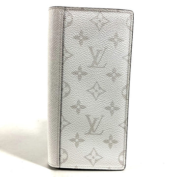 LOUIS VUITTON Long Wallet Purse M30298 Taiga Leather, Monogram Canvas white Taigalama Portefeuille Braza mens Used