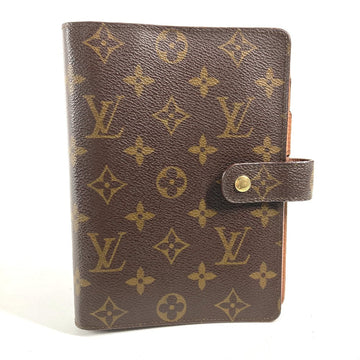 LOUIS VUITTON Notebook cover R20105 Monogram canvas Brown Monogram Agenda MM Women Used