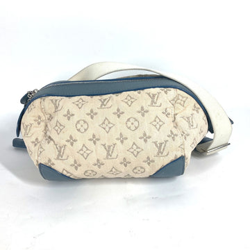 LOUIS VUITTON Shoulder Bag M40706 Monogram denim blue Monogram denim Pochette round Women Used