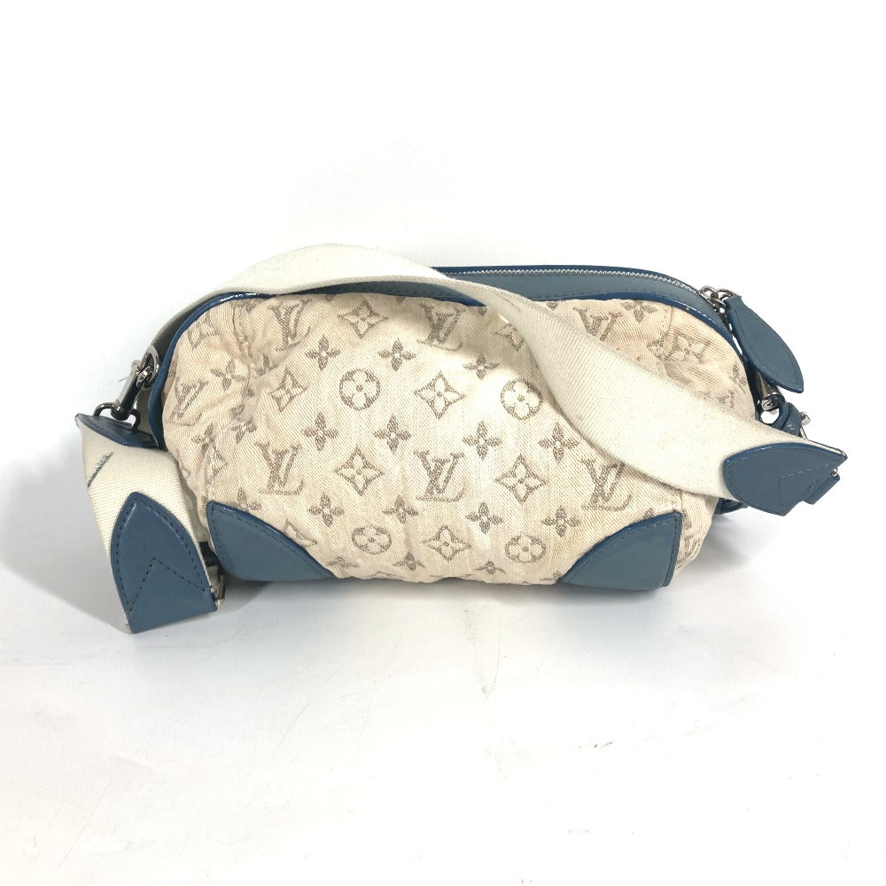 LOUIS VUITTON Shoulder Bag M40706 Monogram denim blue Monogram denim Pochette round Women Used