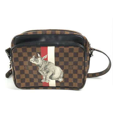 LOUIS VUITTON Shoulder Bag N42704 Damier canvas Brown Damier Dinos Chapman NilPM