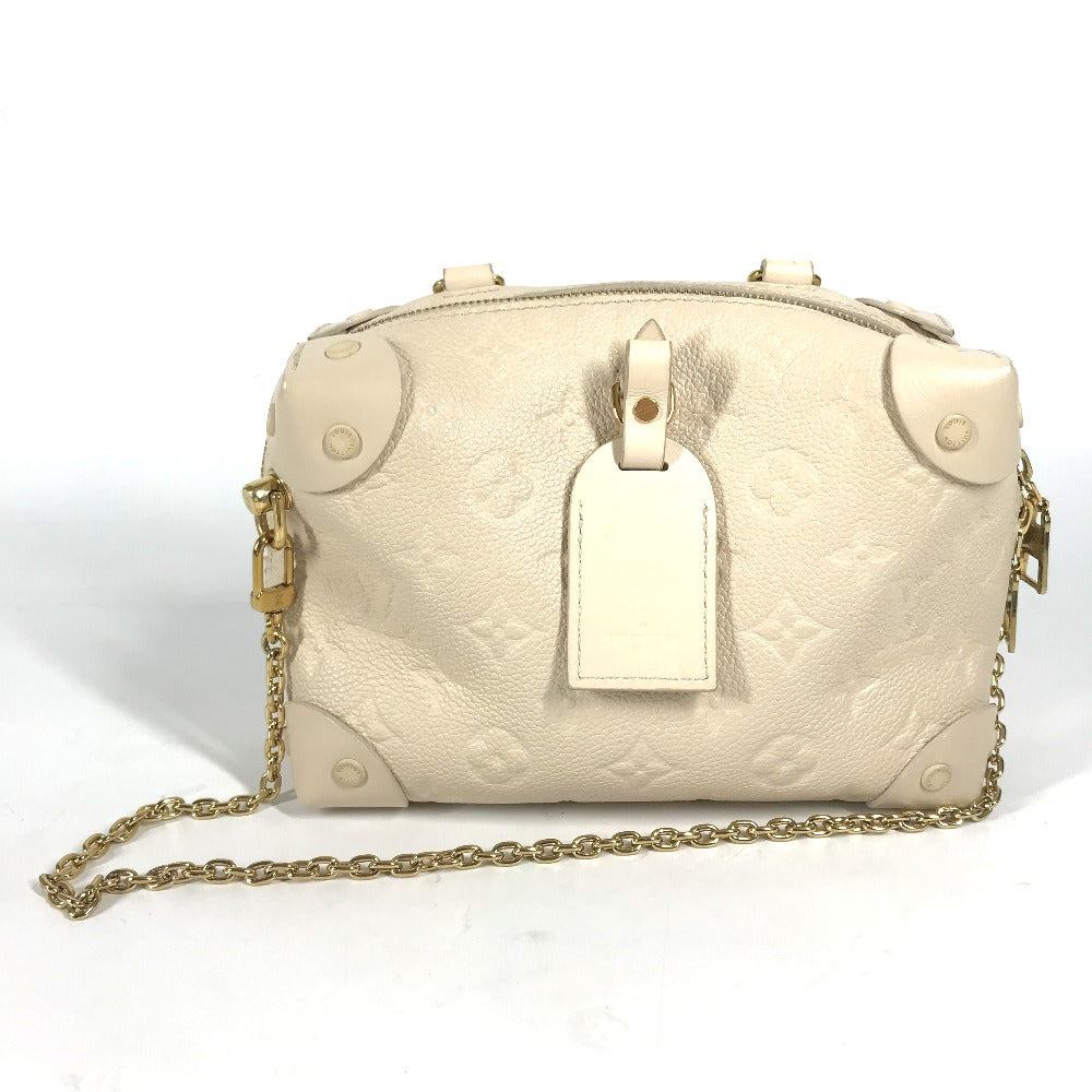 LOUIS VUITTON Shoulder Bag M45394  Monogram Ann Platt Leather white Monogram Ann Platt Petite Malle Souple