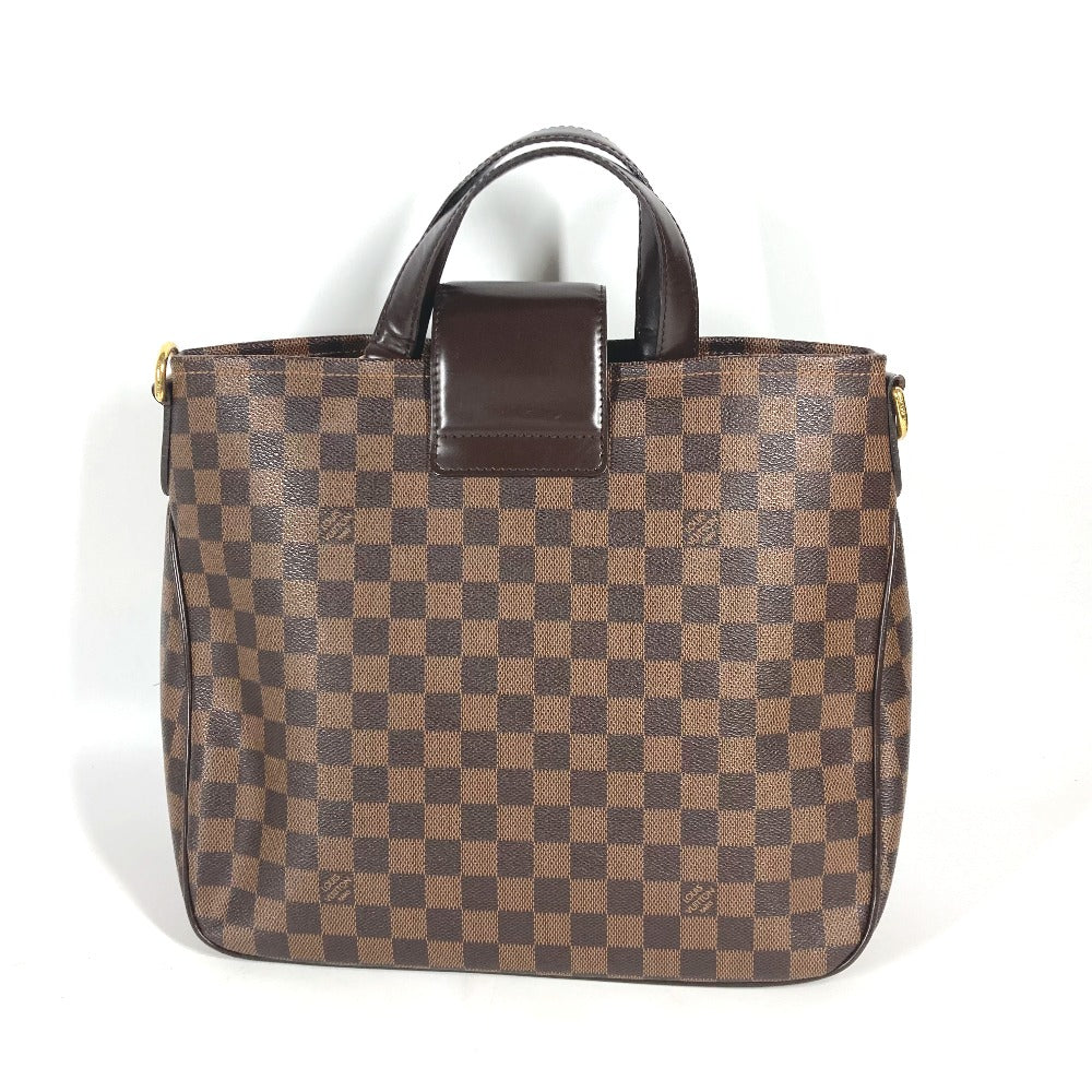 LOUIS VUITTON Tote Bag N41177 Damier canvas Brown Damier Hippopotamus roseberry Women Used