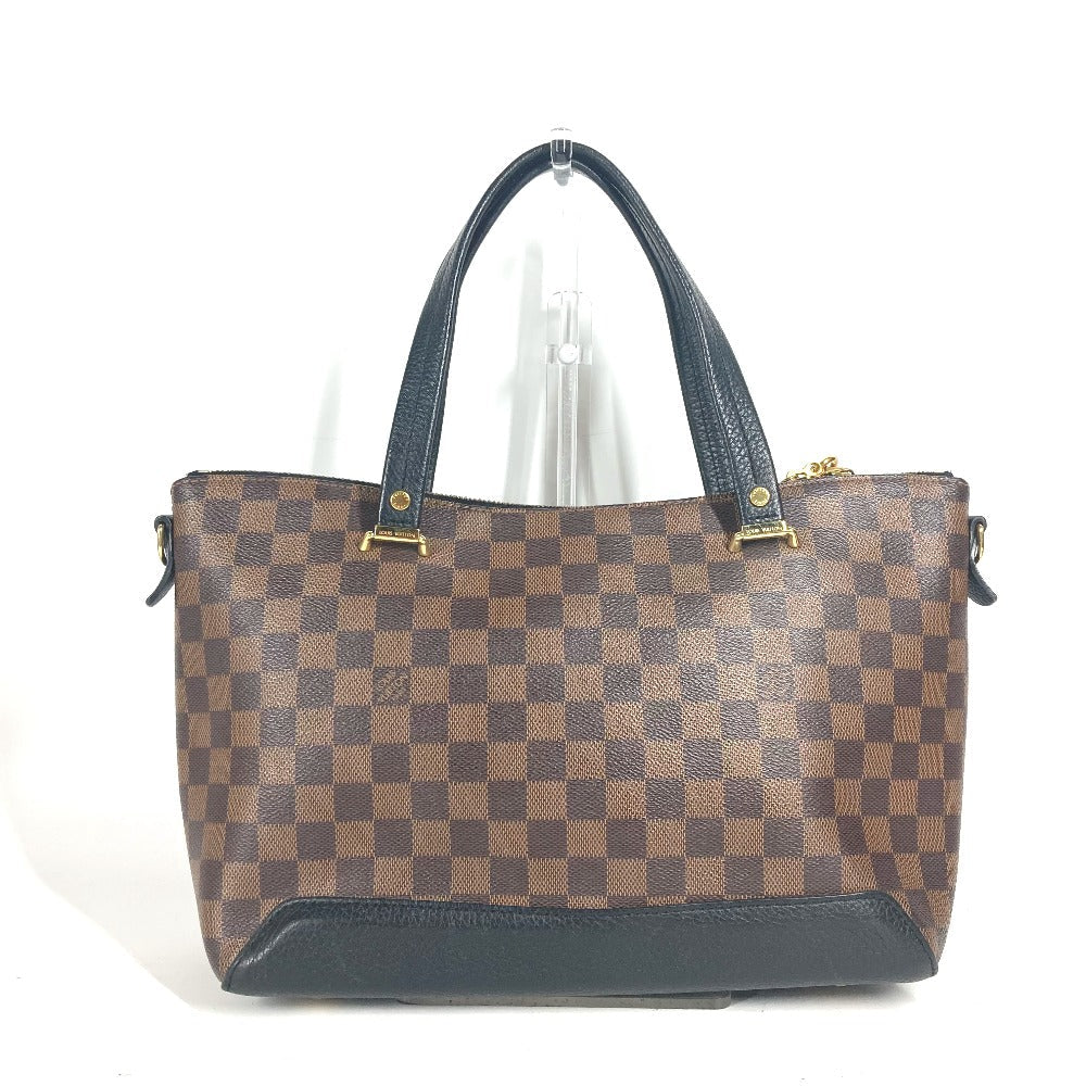 LOUIS VUITTON Shoulder Bag N41014 Damier canvas, leather black Damier Hyde Park Women Used