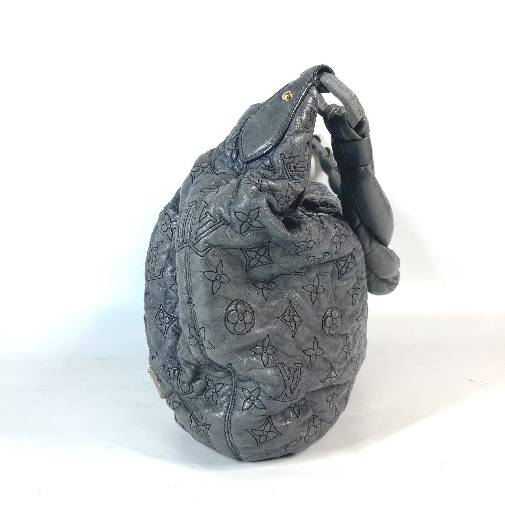 LOUIS VUITTON Shoulder Bag M95474 leather gray Monogram Olympe Nimbs GM
